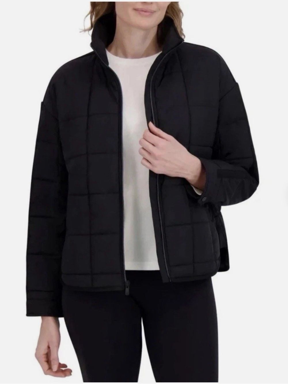 Black Quilted Puffer Jacket